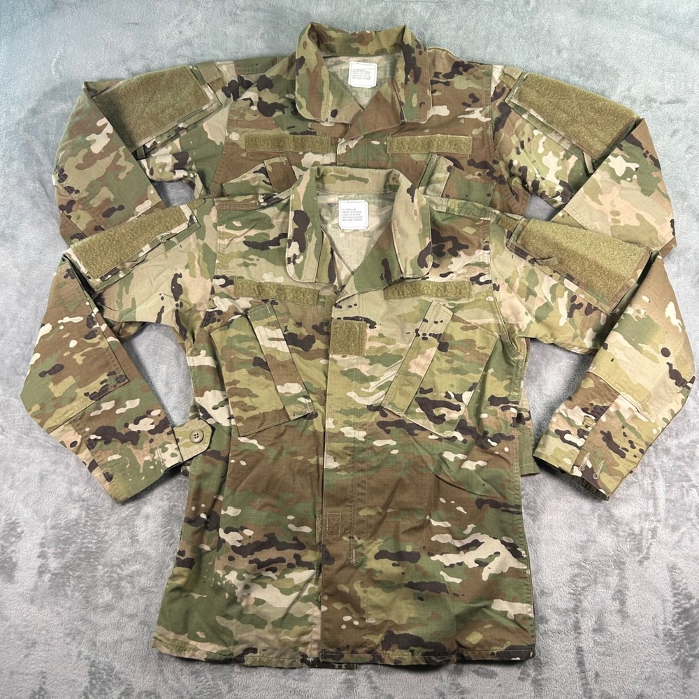 2PK US Military OCP Multicam Combat Uniform Coat Jacket 33 Reg 8415-01-623-3300